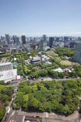Fototapeta na wymiar 東京タワーからの眺め（海側／汐留方面）