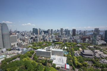 東京タワーからの眺め（海側／汐留方面）