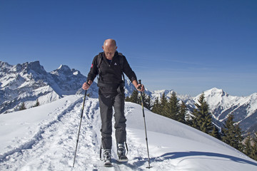Fototapeta na wymiar Wintersport im Karwendelgebirge