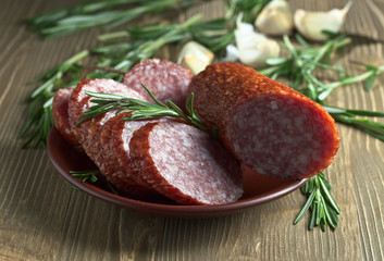  salami with rosemary