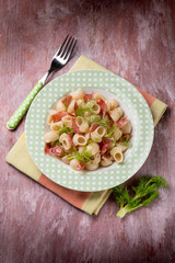 pasta with ham and fennel