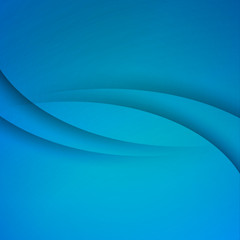 Blue vector Abstract background with curves lines 