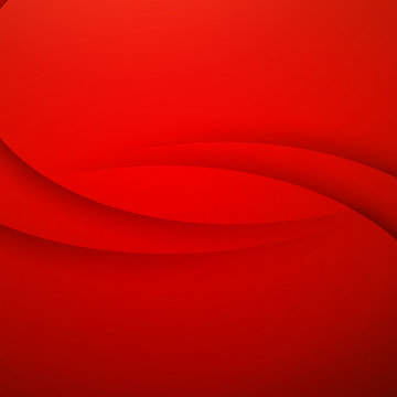 Red vector Abstract background with curves lines 