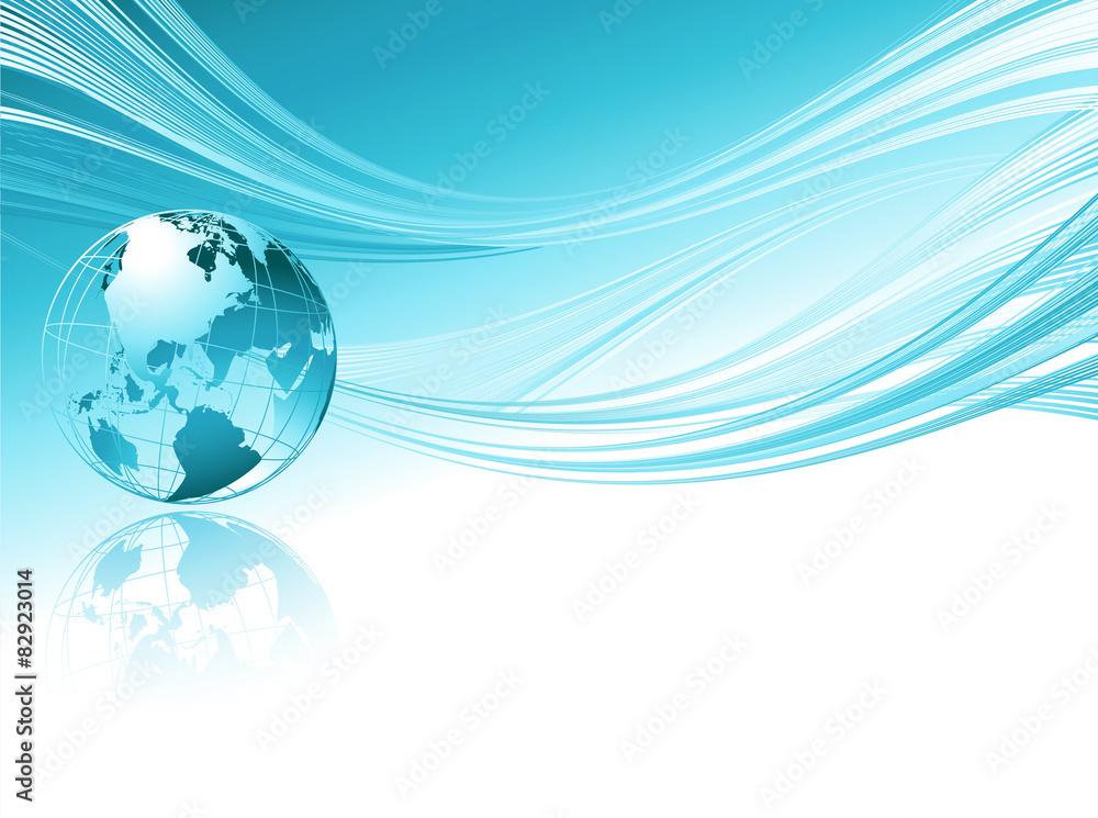 Poster business elegant abstract background with globe.