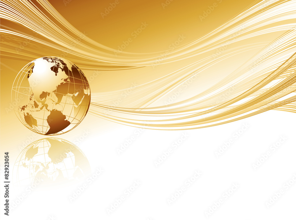 Poster business elegant abstract background with globe.
