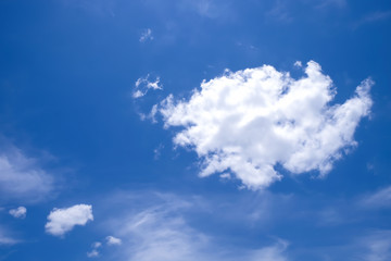Cloud in blue sky