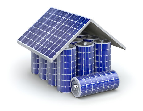 Solar home battery concept