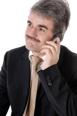 Geschäftsmann mit Handy