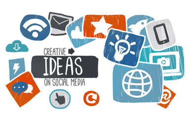 Ideas Creative Social Media Social Networking Vision Concept