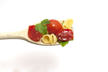 cucchiaio di pasta condita