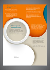 Abstract colored flyer