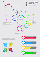 Abstract template infographic