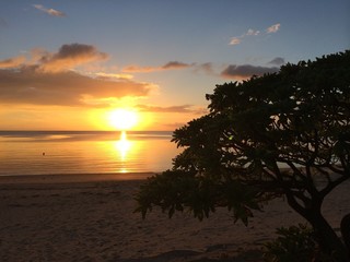 Fototapeta na wymiar 西表島の夕陽