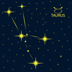 Obraz na płótnie Canvas Zodiacal constellations TAURUS.