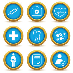 Medicine icon set