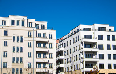 Fototapeta premium Modern blocks of flats seen in Berlin