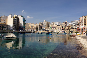 Fototapeta na wymiar Spinola bay - Malte