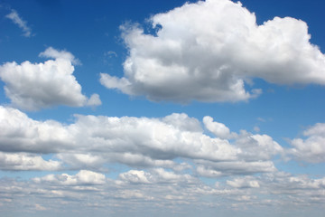 Naklejka na ściany i meble floating clouds in the sky