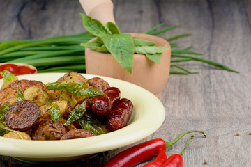 New roasted baked potato