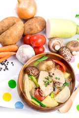 chicken soup with vegetables