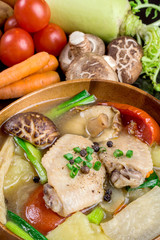chicken soup with vegetables