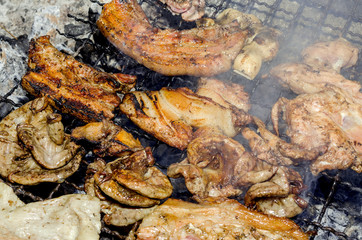 Grilled pork