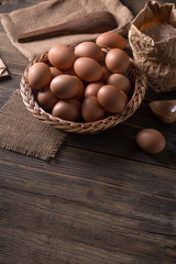 Organic brown eggs