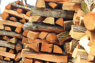 Текстура поленницы дров