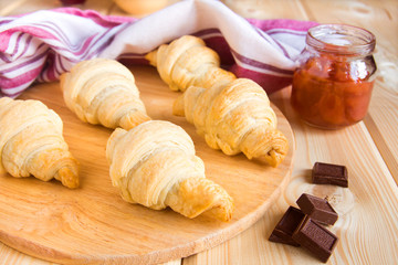 Homemade croissants