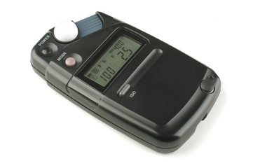 Professional studio light meter isolated