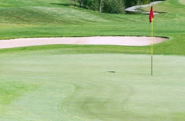 Obraz premium Golfplatzszene