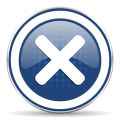 Obraz premium cancel icon x sign