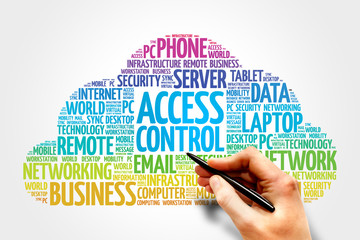 Access control word cloud concept