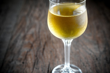 Glass of white wine