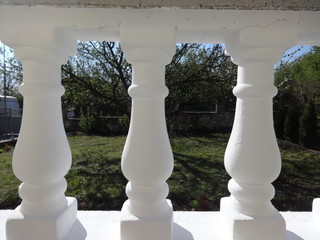 White Balcony Balusters