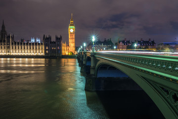 Fototapeta premium Big Ben at night, London, UK