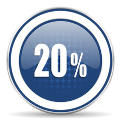 20 percent icon sale sign