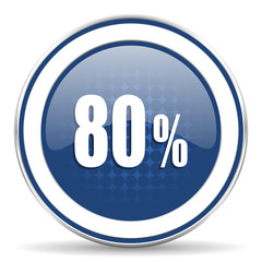 80 percent icon sale sign
