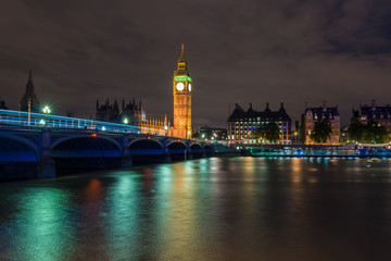 Fototapeta premium Big Ben at night, London, UK