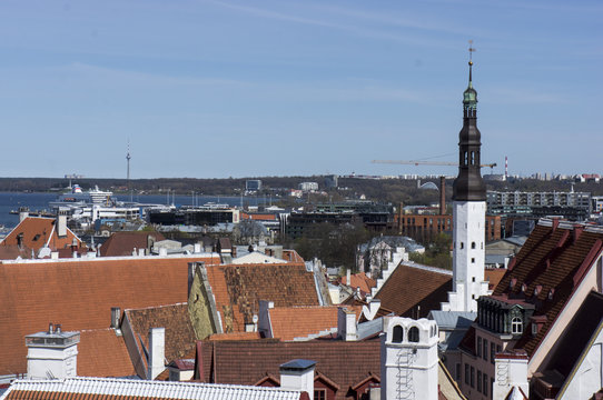 Panorama of old town Tallinn