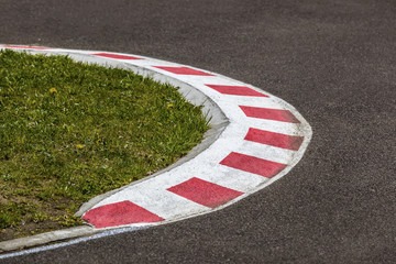 Enge Kurven einer Rennstrecke