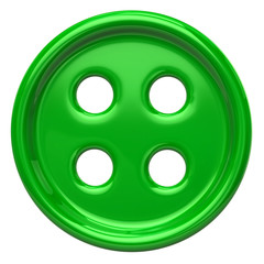 Green cloth button for garments