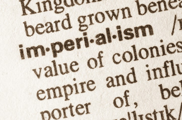 Dictionary definition of word imperialism - obrazy, fototapety, plakaty