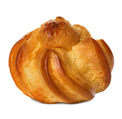 Eclair cake isolated on white background