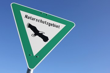 Deutsches Verkehrszeichen: Naturschutzgebiet (NRW)