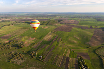Blue sky and hot air balloon