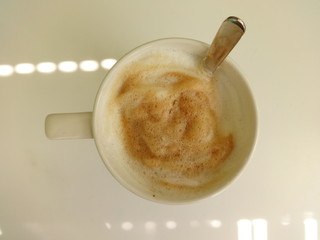 Abstract Isolated Cup of Coffee