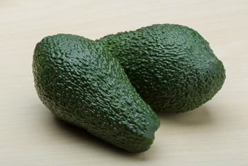 Fresh ripe green avocado