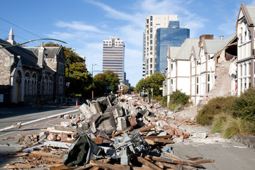 Christchurch Earthquake 2011 - obrazy, fototapety, plakaty
