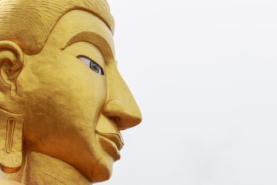 Beautiful face of Buddha statue